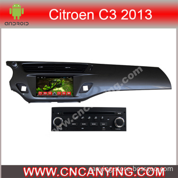 Car DVD Player for Pure Android 4.2.2 Car DVD Player with A9 CPU Capacitive Touch Screen GPS Bluetooth for Citroen C3 2013 (AD-7073)